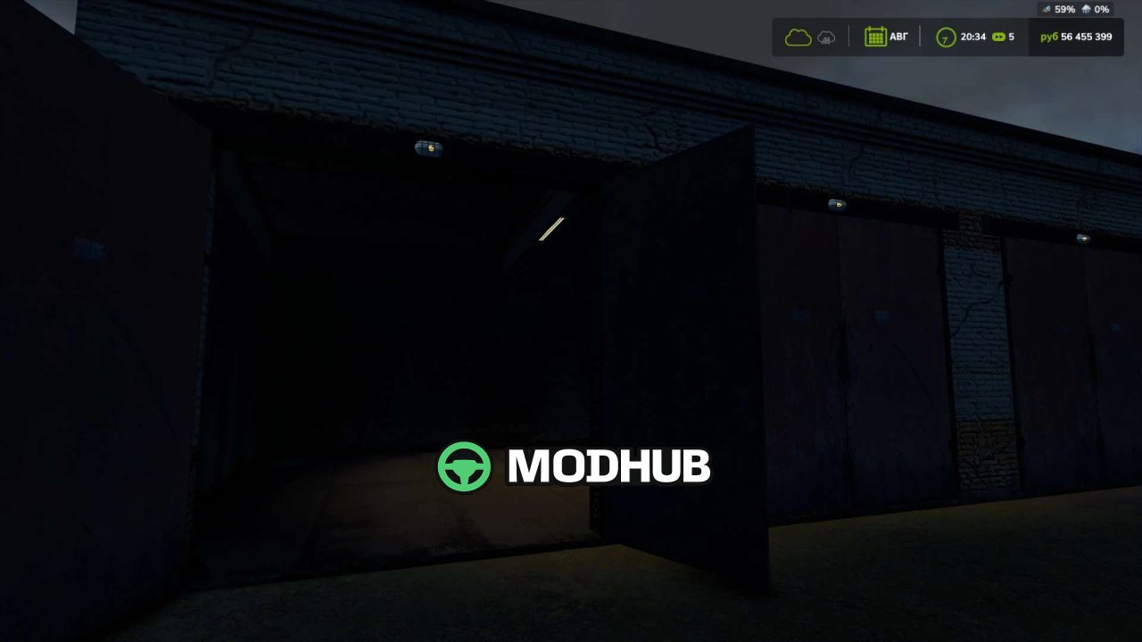 Mod na Legendarny Ceglasty Garaż Brick Old Garage dla FS25 - Zrzuty ekranu