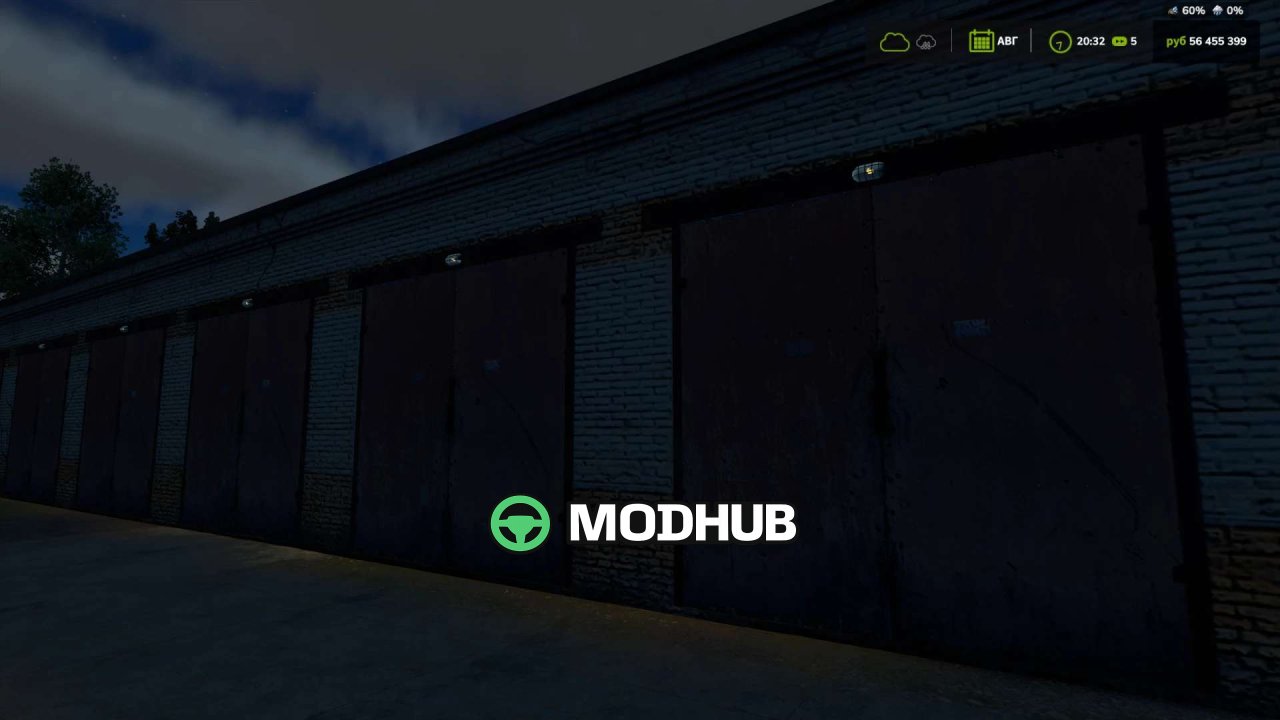 Mod na Legendarny Ceglasty Garaż Brick Old Garage dla FS25 - Zrzuty ekranu