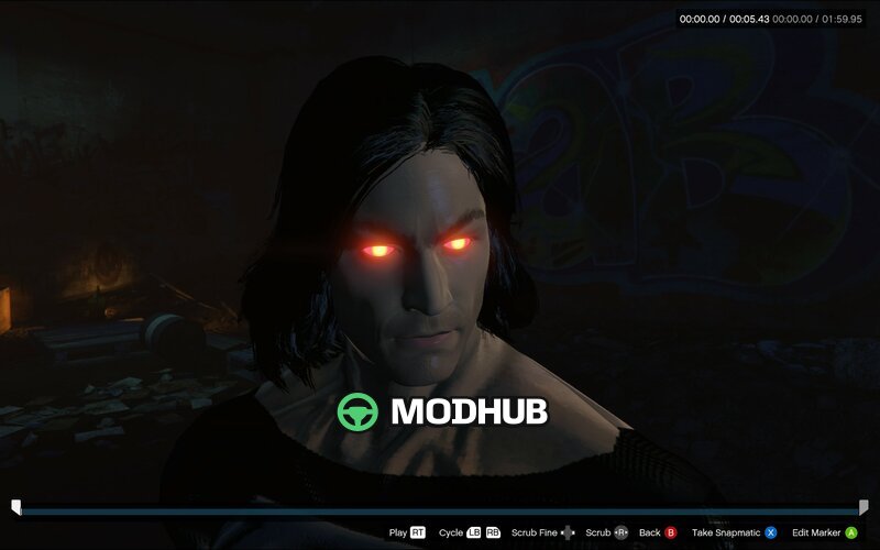 SUPERMAN BLACK [Addon Ped] для GTA 5
