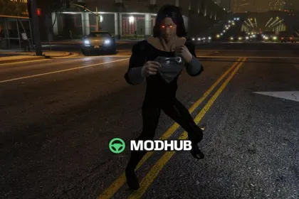 SUPERMAN BLACK [Addon Ped] для GTA 5 — 6