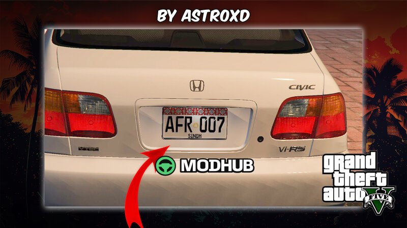 Pakistani Number Plates for GTA 5