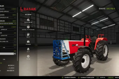 Трактор Başak BK series для Farming Simulator 25