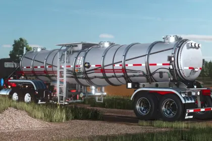 Efficient Stainless Steel Lizard 7700 Boss Tanker (7700 gal) for Manure in Farming Simulator 25 — 2