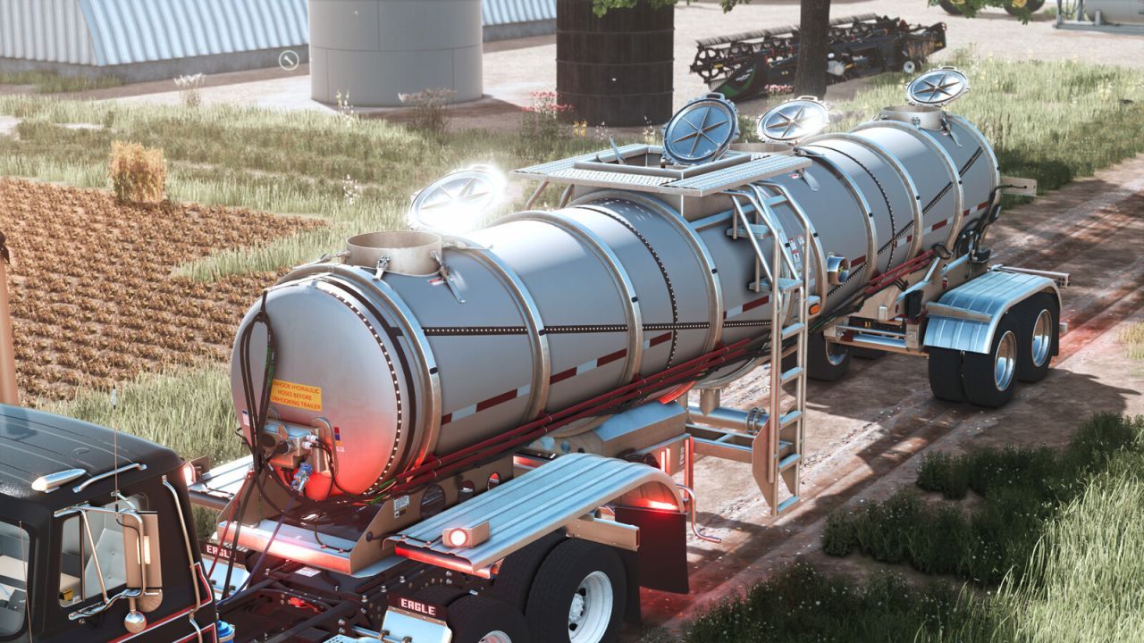 Efficient Stainless Steel Lizard 7700 Boss Tanker (7700 gal) for Manure in Farming Simulator 25