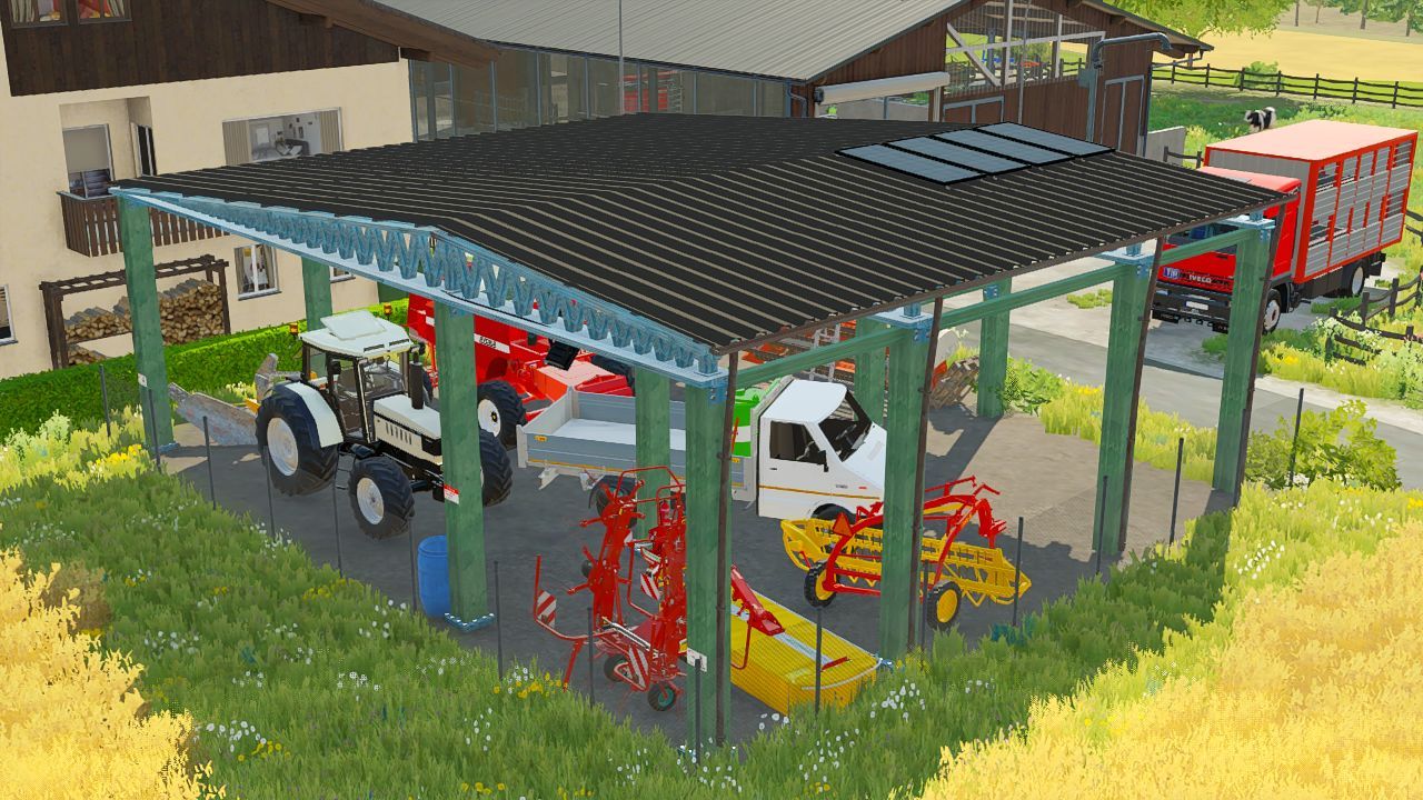 Стара італійська залізна будівля-ангара для Farming Simulator 22