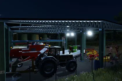 Стара італійська залізна будівля-ангара для Farming Simulator 22 — 3