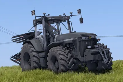Трактор John Deere 8000 Series Dark Style для Farming Simulator 25
