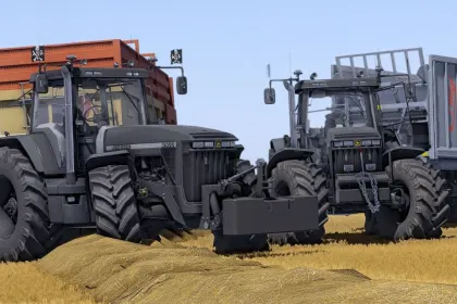Трактор John Deere 8000 Series Dark Style для Farming Simulator 25 — 4