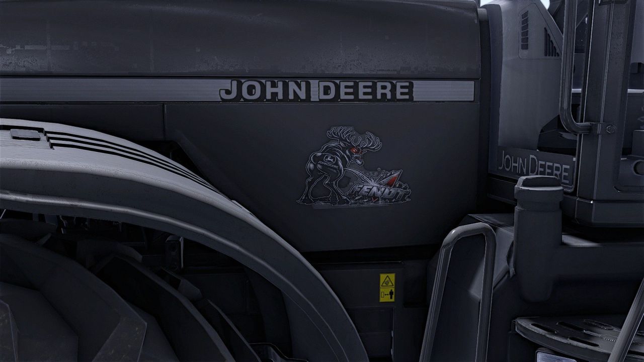 Трактор John Deere 8000 Series Dark Style для Farming Simulator 25