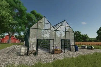 Гідропонічна теплиця Hydro Greenhouse – вирощування трав для Farming Simulator 25