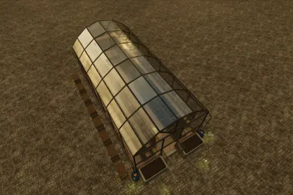 Ефективна Велика Теплиця Universal Large Greenhouse з Медовим Виробництвом для FS25 — 2