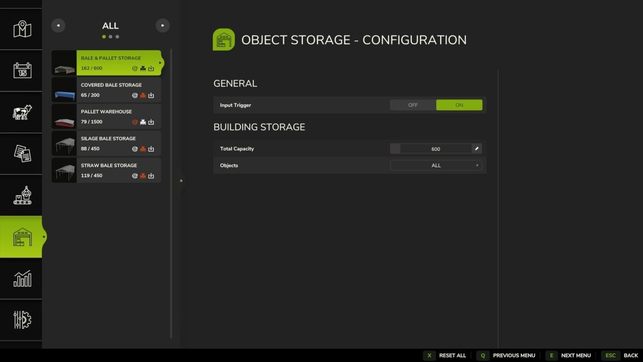 Effective Object Storage Extension for Farming Simulator 25 - More Control over Storage