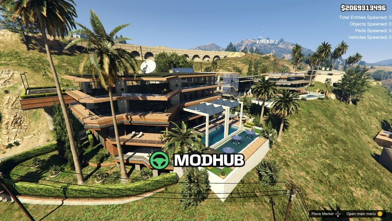 Франклін New Mansion для GTA 5