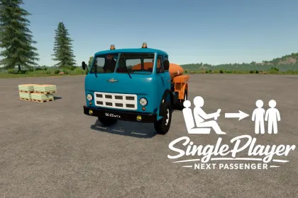 Bequemer SP Next Passenger Mod für Farming Simulator 25 — Sofortiger Passagierwechsel