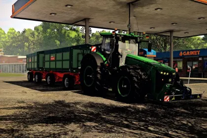 Потужний Трактор John Deere 8R Lohner Ossi Edit для Farming Simulator 25 — Тюнінг, Декор та ILS — 1