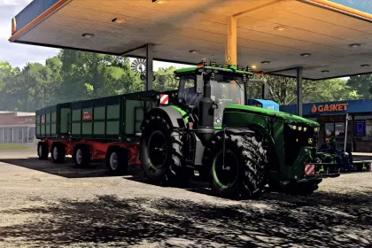 Потужний Трактор John Deere 8R Lohner Ossi Edit для Farming Simulator 25 — Тюнінг, Декор та ILS — 2