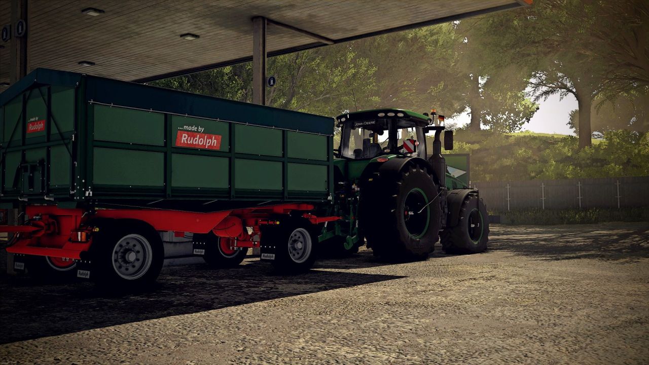 Потужний Трактор John Deere 8R Lohner Ossi Edit для Farming Simulator 25 — Тюнінг, Декор та ILS