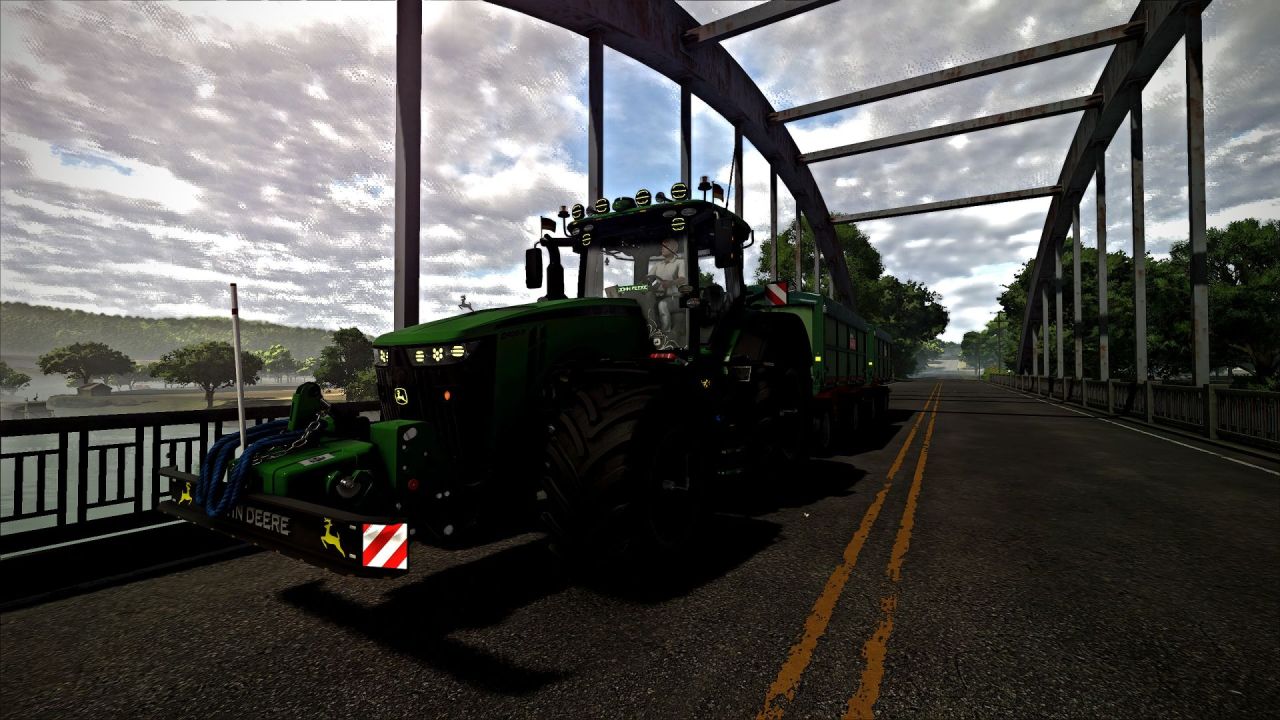 Потужний Трактор John Deere 8R Lohner Ossi Edit для Farming Simulator 25 — Тюнінг, Декор та ILS