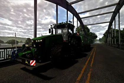Потужний Трактор John Deere 8R Lohner Ossi Edit для Farming Simulator 25 — Тюнінг, Декор та ILS — 4