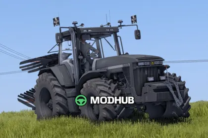 Трактор John Deere 8000 Series Dark Style V1.0 для FS25