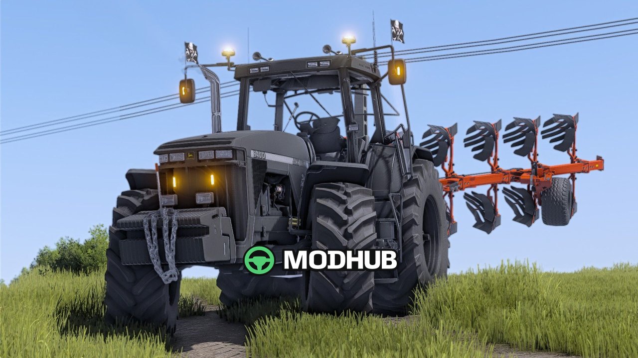 Ciągnik John Deere 8000 Series Dark Style V1.0 do FS25