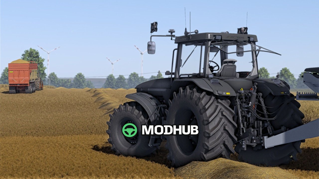 Ciągnik John Deere 8000 Series Dark Style V1.0 do FS25