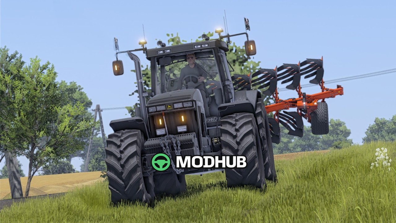 Ciągnik John Deere 8000 Series Dark Style V1.0 do FS25