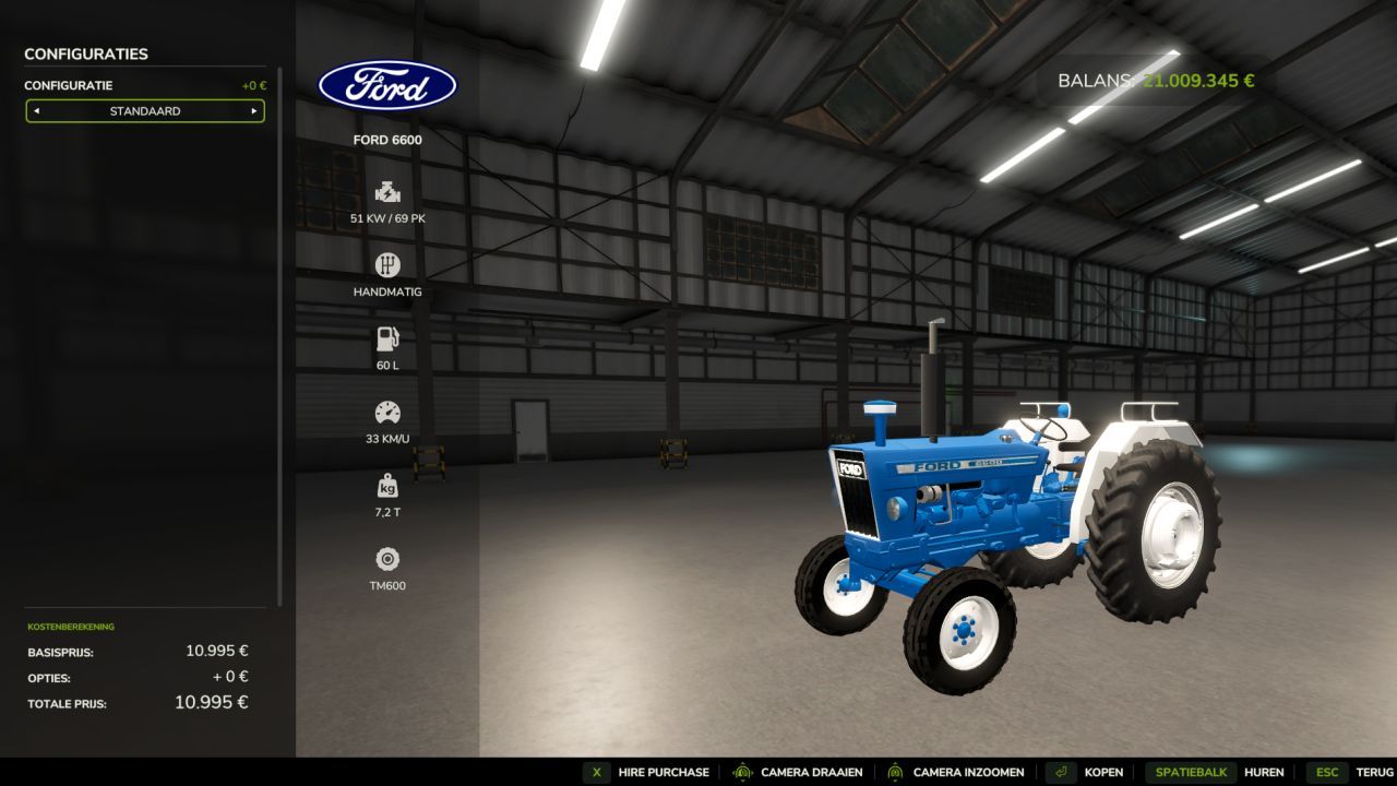 Легендарний Трактор Ford 6600 для Farming Simulator 25 — Реалістична КПП 32 км/год