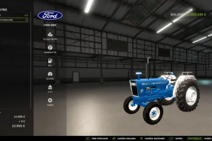 Легендарний Трактор Ford 6600 для Farming Simulator 25 — Реалістична КПП 32 км/год — 2