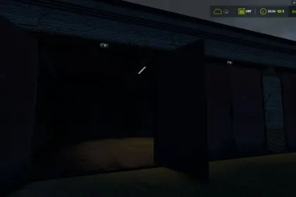 Stylowy Brick Old Garage — Ceglana Retro-Garaż z Wrotami do Farming Simulator 25 — 4