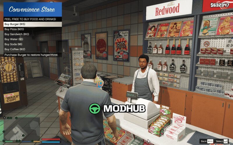 Hunger & Thirst V: Immersive Update for GTA 5