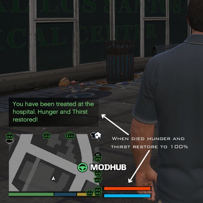 Hunger & Thirst V: Immersive Update for GTA 5
