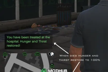 Hunger & Thirst V: Immersive Update for GTA 5 — 5
