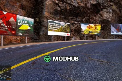 DNX Chiliad Town with real brand billboards and vending machines for GTA 5