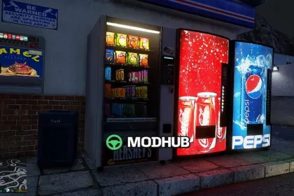 DNX Chiliad Town with real brand billboards and vending machines for GTA 5 — 3