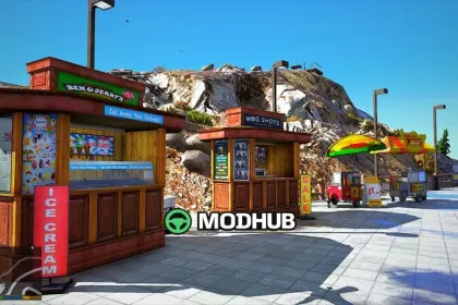 DNX Chiliad Town with real brand billboards and vending machines for GTA 5 — 4