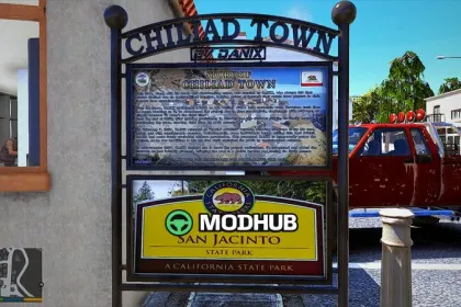 DNX Chiliad Town with real brand billboards and vending machines for GTA 5 — 5