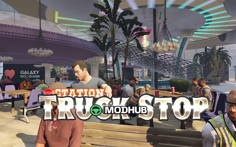 Станція для вантажівок Truck Stop Station для GTA 5
