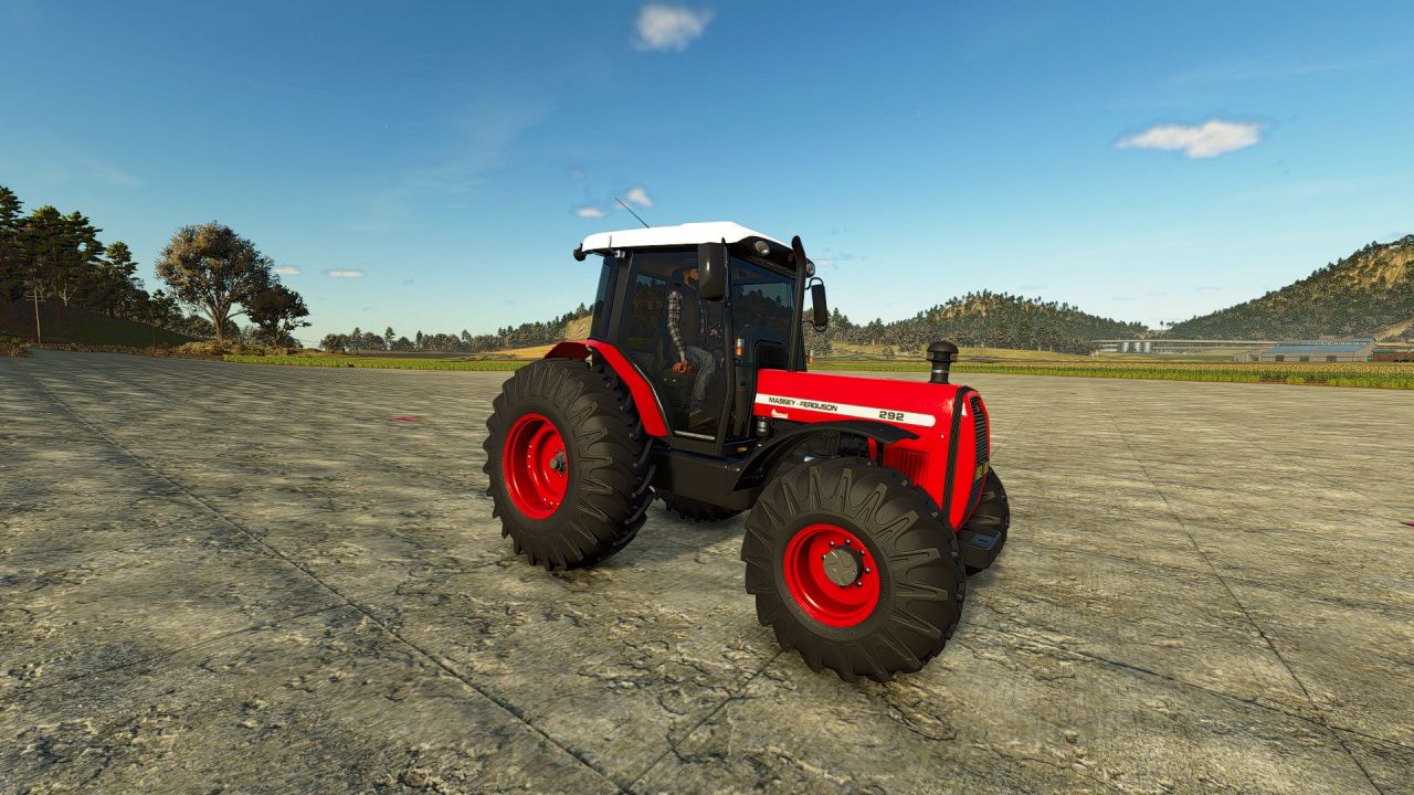 Leistungsstarker Traktor Massey Ferguson 292 Advanced (95–130 PS) für Farming Simulator 25