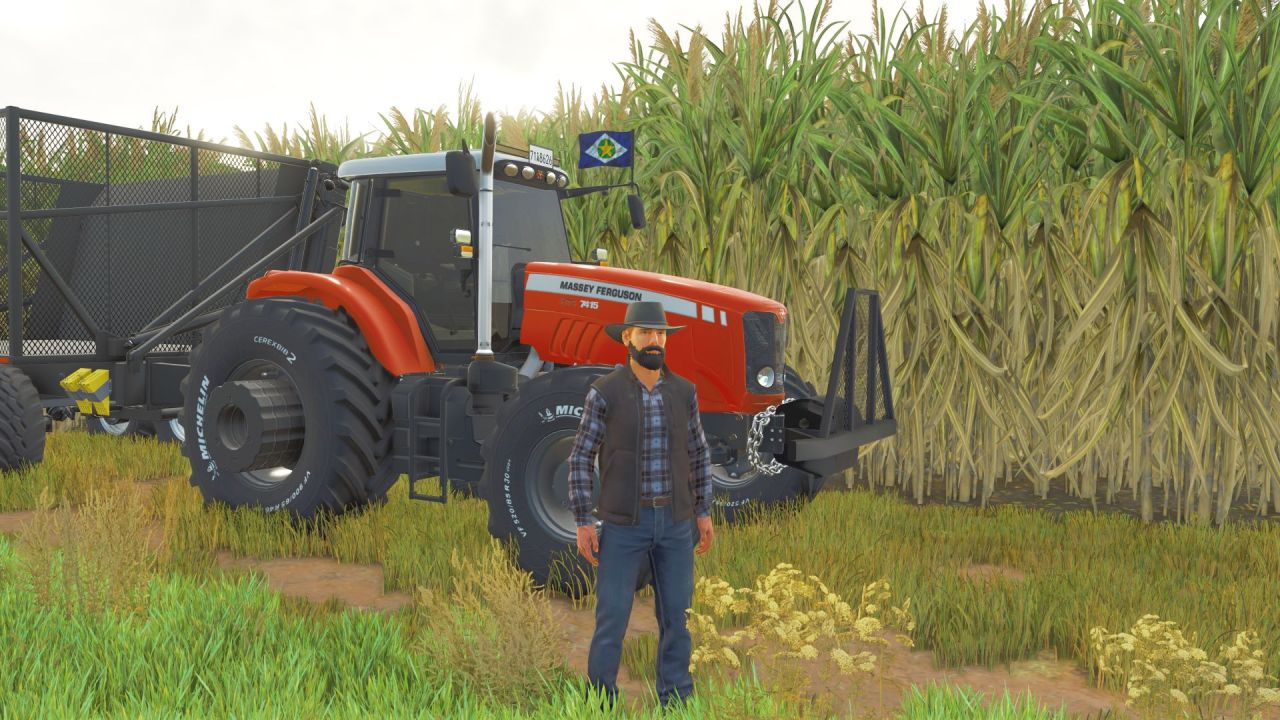 Mocny Traktor Massey Ferguson 7370 — Niezawodna Klasyka do Każdej Pracy w FS25