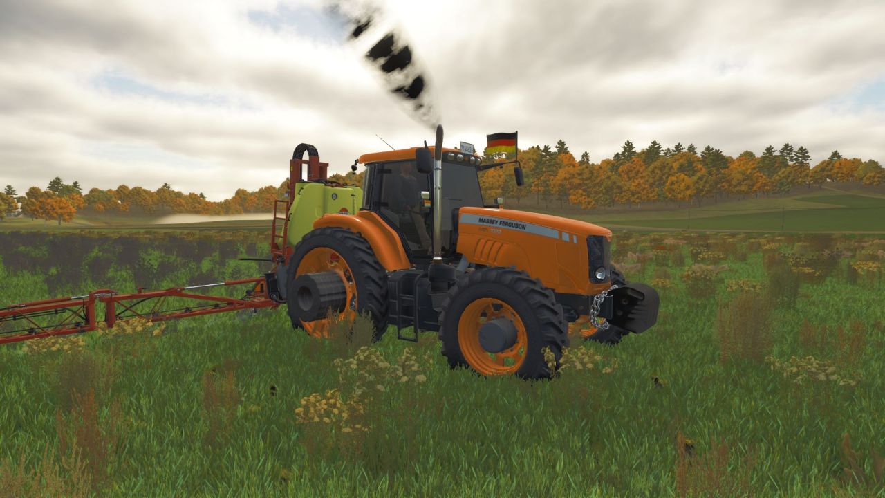 Потужний Трактор Massey Ferguson 7370 — Надійна Класика для Будь-яких Робіт у FS25