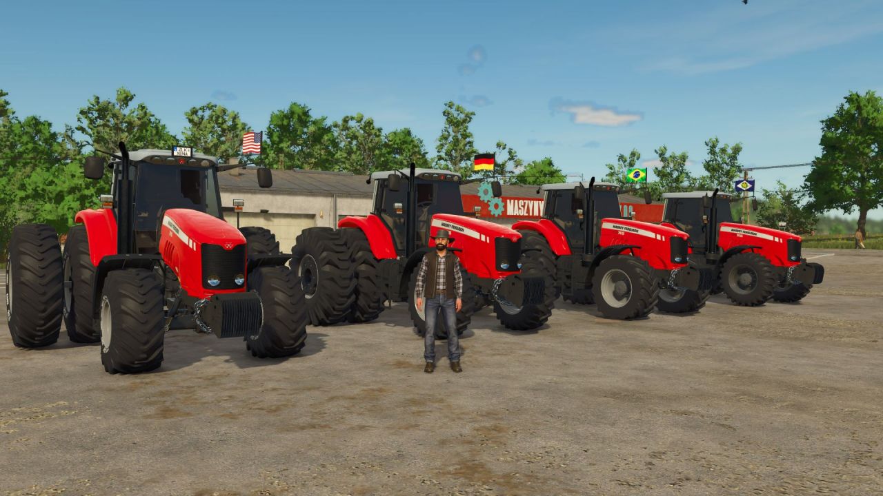 Потужний Трактор Massey Ferguson 7370 — Надійна Класика для Будь-яких Робіт у FS25