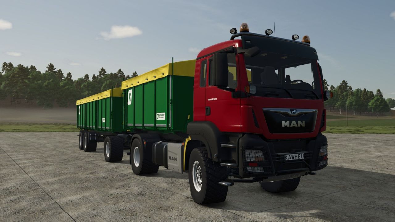 Potężny MAN TGS AgroTruck 500 KM do Farming Simulator 25 — Agro Ciężarówka z Tuningiem