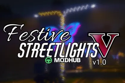 Festive Streetlights V v0.1 Beta for GTA 5