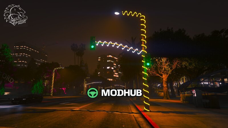 Fes­te Straßenlaternen V v0.1 Beta für GTA 5