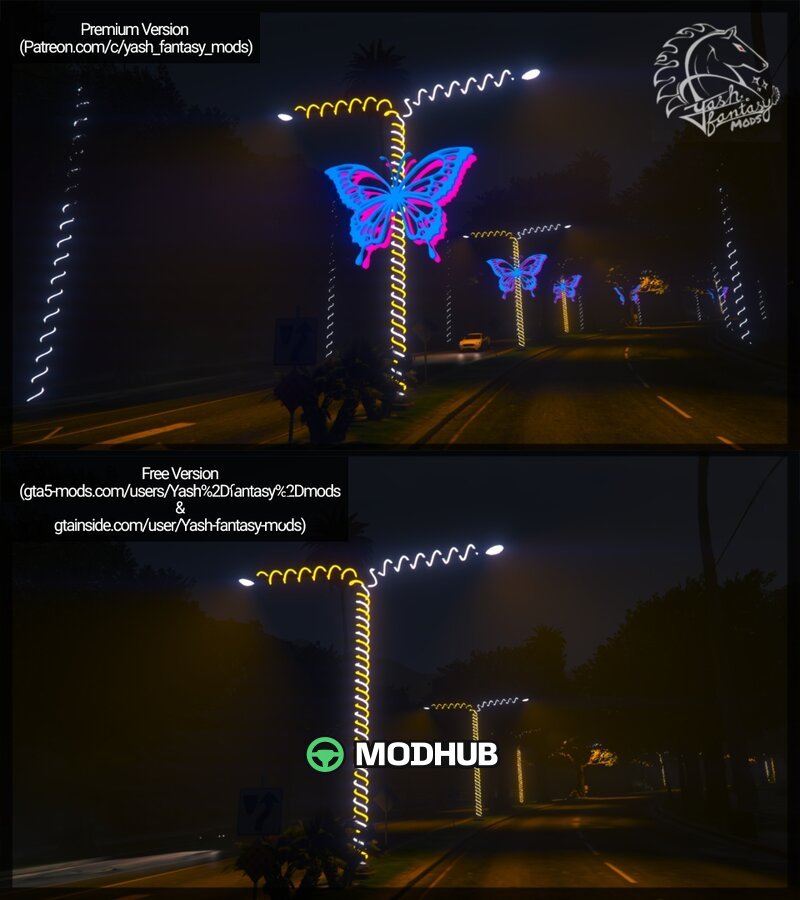Fes­te Straßenlaternen V v0.1 Beta für GTA 5