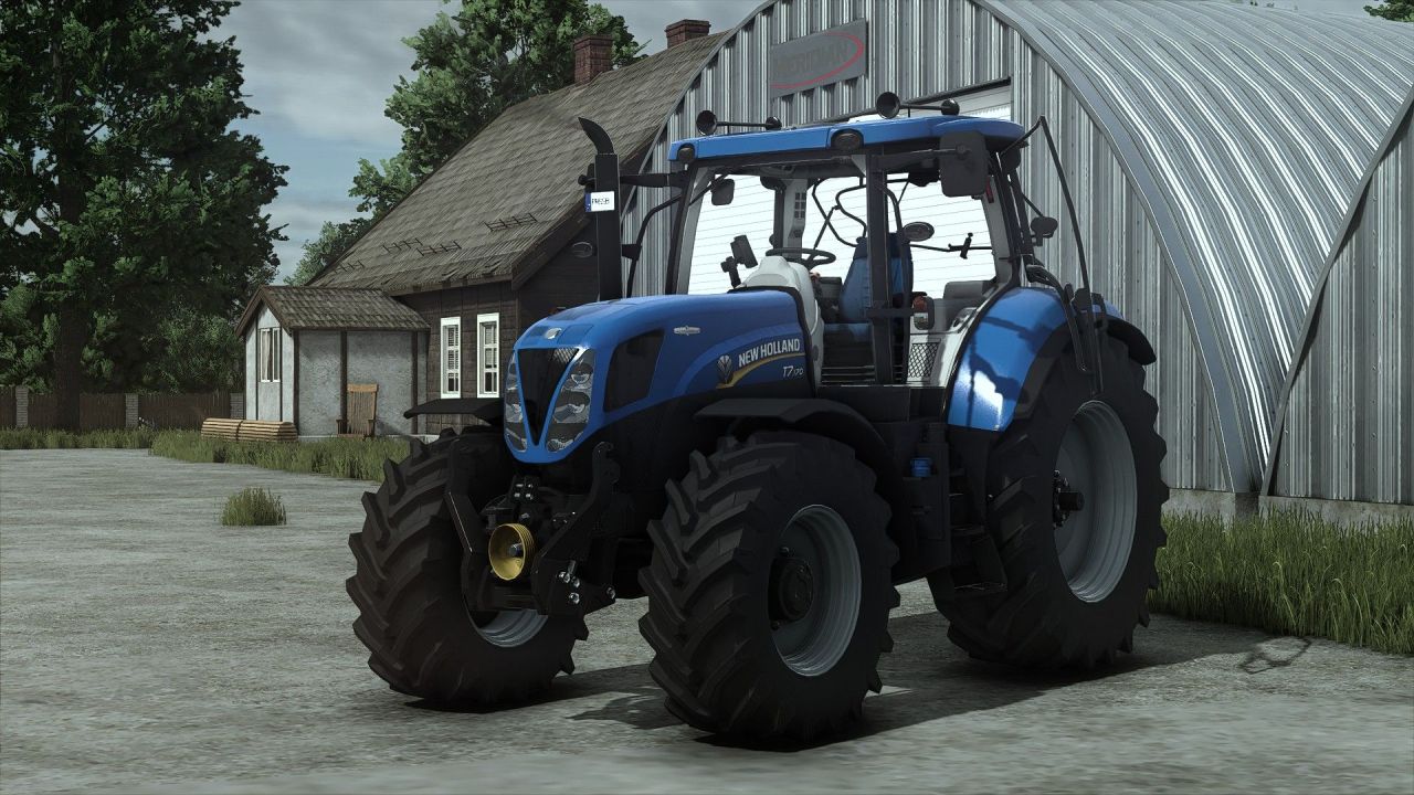 Legendarny Traktor New Holland T7 2011 OpenPipe dla FS25 — BlowOff Dźwięk i Realistyczne Ustawienia