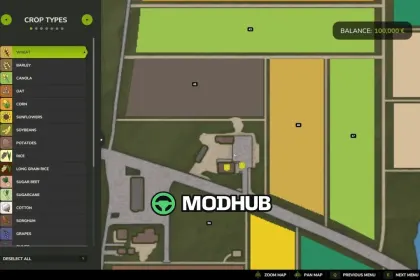 Відображення ферм на мапі V1.1 для FS25