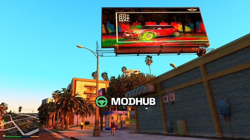 Realistic real brand billboards for GTA 5