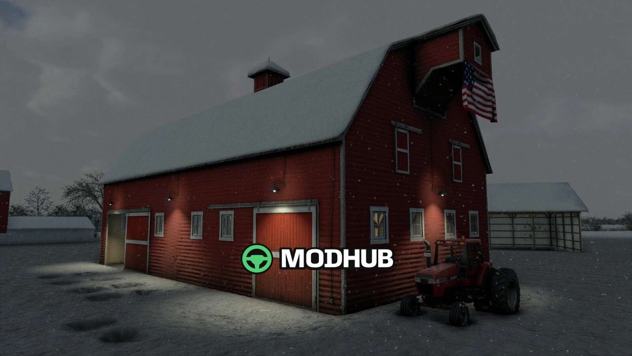 Old US Barn v1.0 for FS25